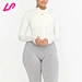 Seamless fitted zip up jacket